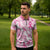 Breast Cancer Awareness Pink Ribbon Zipper Polo Shirt Tie Dye Style - Wonder Print Shop