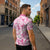 Breast Cancer Awareness Pink Ribbon Zipper Polo Shirt Tie Dye Style - Wonder Print Shop