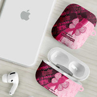 Breast Cancer Awareness AirPods Case Party Like A Survivor - Pink African Pattern - Wonder Print Shop