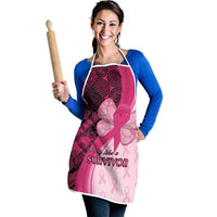 Breast Cancer Awareness Apron Party Like A Survivor - Pink African Pattern - Wonder Print Shop
