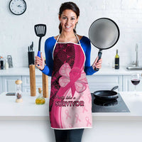 Breast Cancer Awareness Apron Party Like A Survivor - Pink African Pattern - Wonder Print Shop