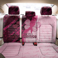Breast Cancer Awareness Back Car Seat Cover Party Like A Survivor - Pink African Pattern - Wonder Print Shop