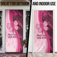 Breast Cancer Awareness Door Cover Party Like A Survivor - Pink African Pattern - Wonder Print Shop