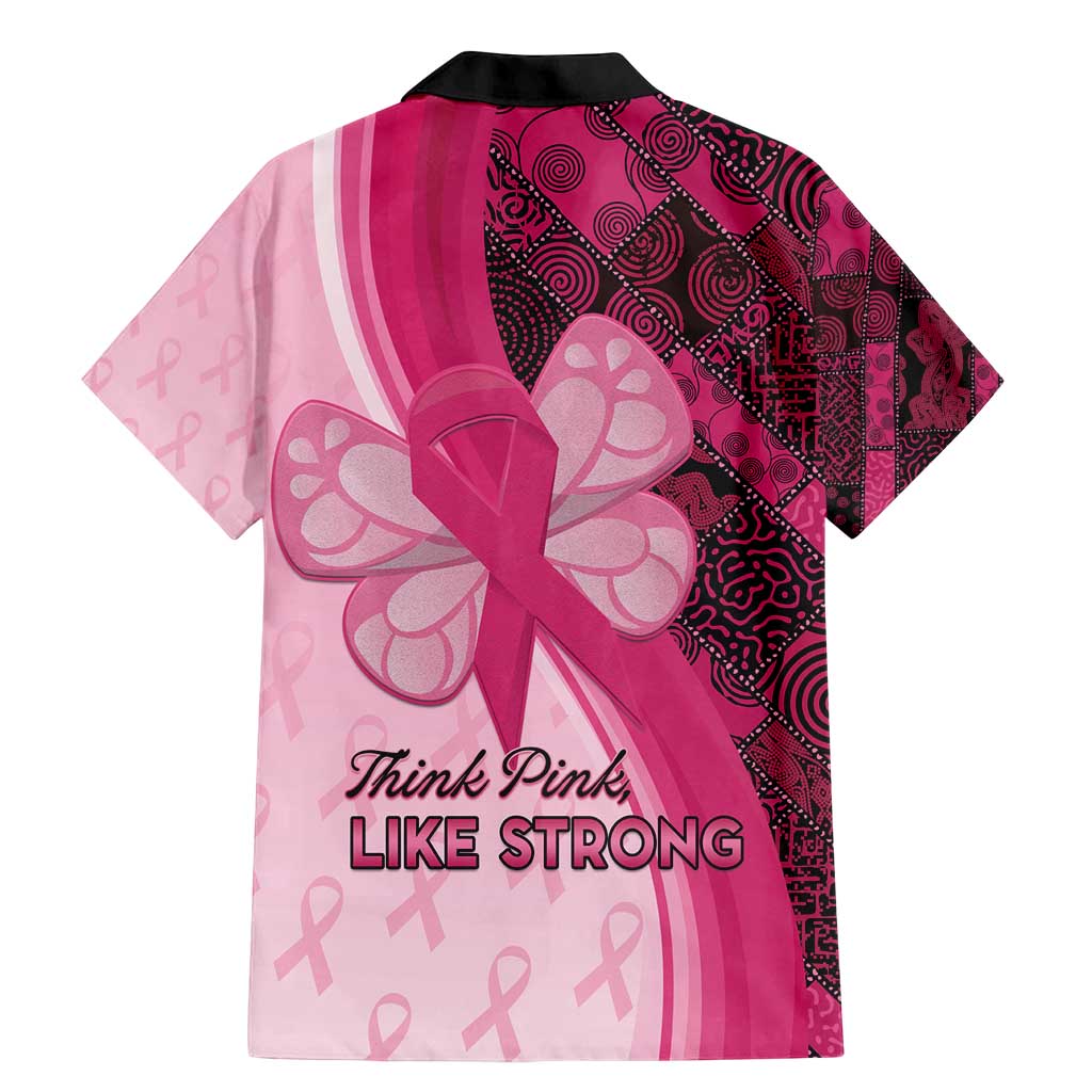 Breast Cancer Awareness Family Matching Mermaid Dress and Hawaiian Shirt Party Like A Survivor - Pink African Pattern - Wonder Print Shop