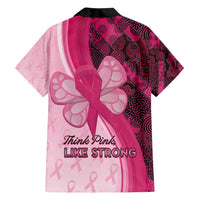 Breast Cancer Awareness Family Matching Off Shoulder Short Dress and Hawaiian Shirt Party Like A Survivor - Pink African Pattern - Wonder Print Shop