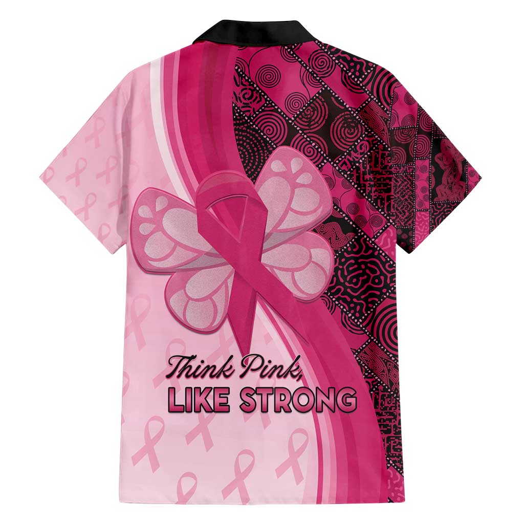 Breast Cancer Awareness Family Matching Summer Maxi Dress and Hawaiian Shirt Party Like A Survivor - Pink African Pattern - Wonder Print Shop