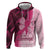 Breast Cancer Awareness Hoodie Party Like A Survivor - Pink African Pattern - Wonder Print Shop