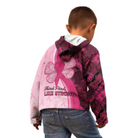 Breast Cancer Awareness Kid Hoodie Party Like A Survivor - Pink African Pattern - Wonder Print Shop