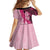 Breast Cancer Awareness Kid Short Sleeve Dress Party Like A Survivor - Pink African Pattern - Wonder Print Shop