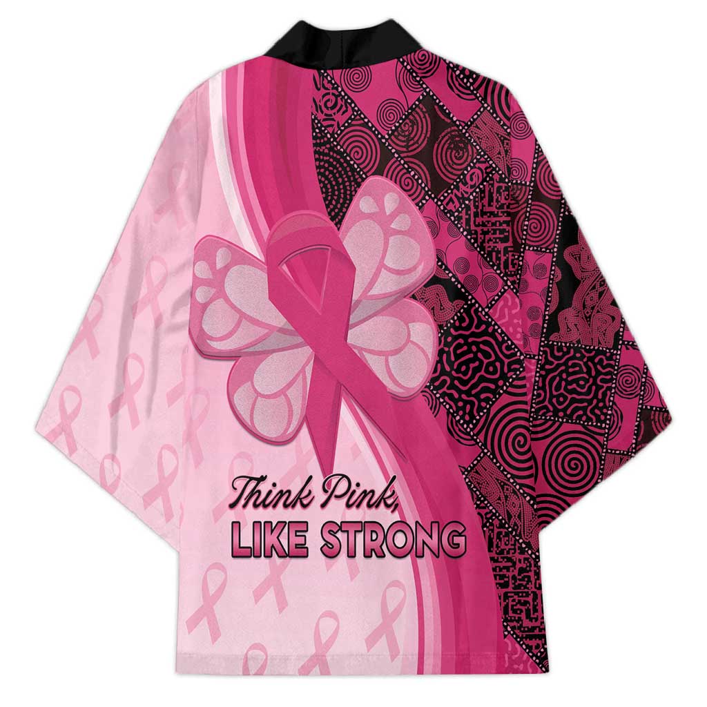 Breast Cancer Awareness Kimono Party Like A Survivor - Pink African Pattern - Wonder Print Shop