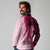 Breast Cancer Awareness Long Sleeve Polo Shirt Party Like A Survivor - Pink African Pattern - Wonder Print Shop