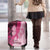 Breast Cancer Awareness Luggage Cover Party Like A Survivor - Pink African Pattern - Wonder Print Shop