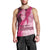 Breast Cancer Awareness Men Tank Top Party Like A Survivor - Pink African Pattern - Wonder Print Shop