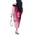Breast Cancer Awareness Off The Shoulder Long Sleeve Dress Party Like A Survivor - Pink African Pattern - Wonder Print Shop