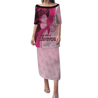 Breast Cancer Awareness Puletasi Party Like A Survivor - Pink African Pattern - Wonder Print Shop