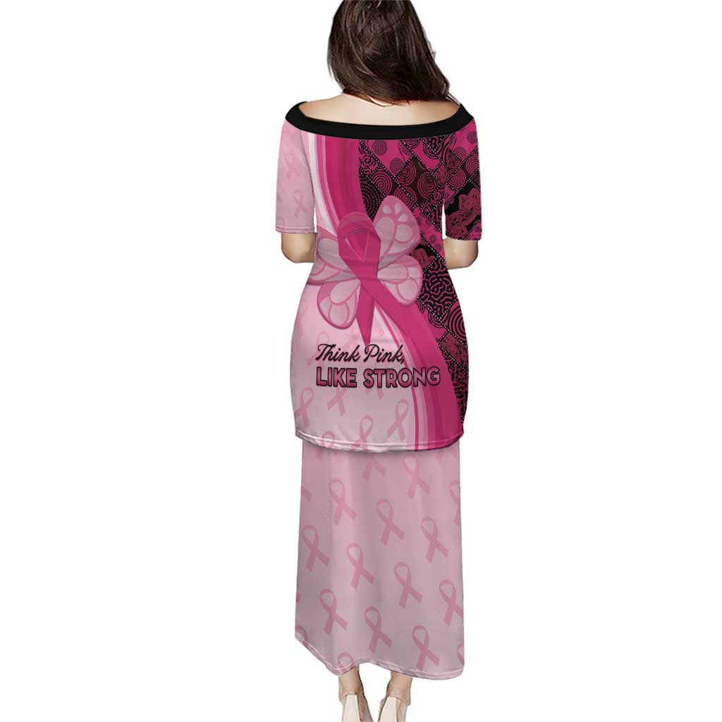 Breast Cancer Awareness Puletasi Party Like A Survivor - Pink African Pattern - Wonder Print Shop