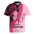 Breast Cancer Awareness Rugby Jersey Party Like A Survivor - Pink African Pattern - Wonder Print Shop