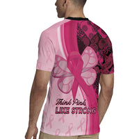 Breast Cancer Awareness Rugby Jersey Party Like A Survivor - Pink African Pattern - Wonder Print Shop