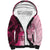 Breast Cancer Awareness Sherpa Hoodie Party Like A Survivor - Pink African Pattern - Wonder Print Shop