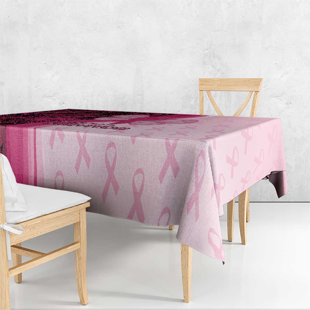 Breast Cancer Awareness Tablecloth Party Like A Survivor - Pink African Pattern - Wonder Print Shop