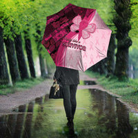 Breast Cancer Awareness Umbrella Party Like A Survivor - Pink African Pattern - Wonder Print Shop