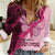 Breast Cancer Awareness Women Casual Shirt Party Like A Survivor - Pink African Pattern - Wonder Print Shop