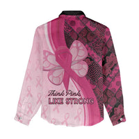 Breast Cancer Awareness Women Casual Shirt Party Like A Survivor - Pink African Pattern - Wonder Print Shop