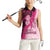 Breast Cancer Awareness Women Sleeveless Polo Shirt Party Like A Survivor - Pink African Pattern - Wonder Print Shop