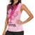 Breast Cancer Awareness Women Sleeveless Polo Shirt Party Like A Survivor - Pink African Pattern - Wonder Print Shop