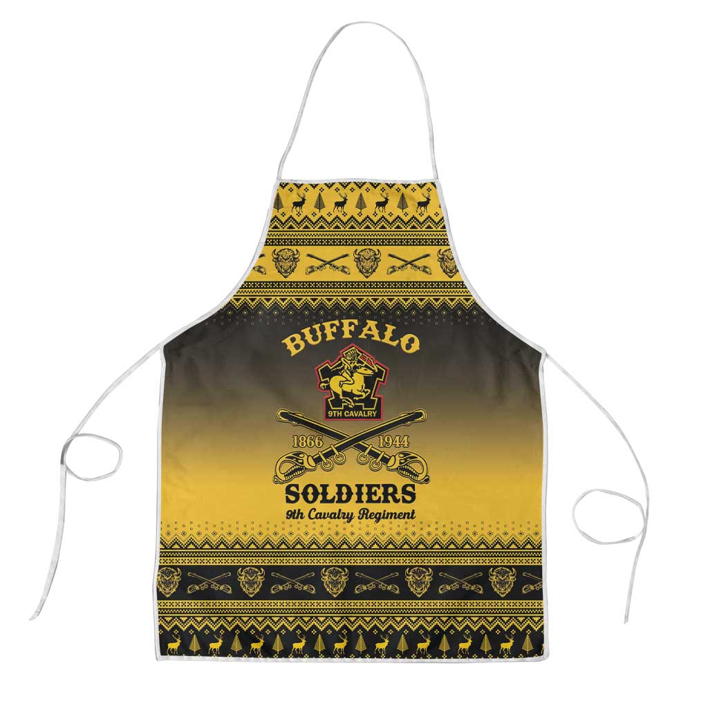 Buffalo Soldiers Christmas Apron 9th Cavalry Regiment - Wonder Print Shop
