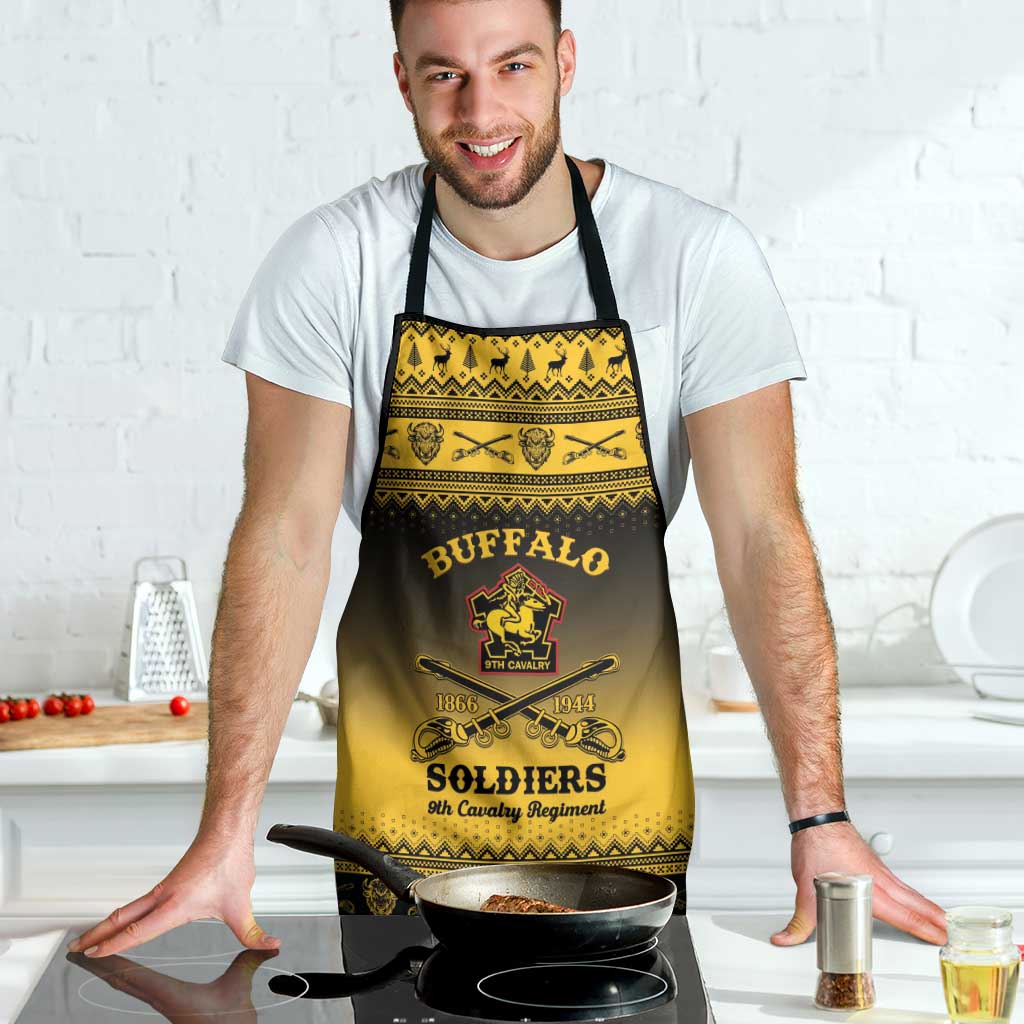 Buffalo Soldiers Christmas Apron 9th Cavalry Regiment - Wonder Print Shop