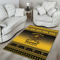 Buffalo Soldiers Christmas Area Rug 9th Cavalry Regiment - Wonder Print Shop