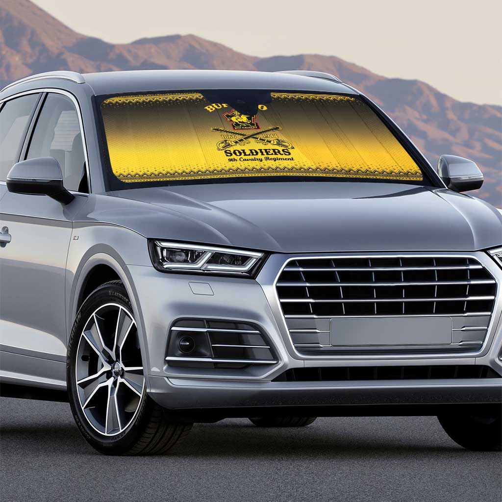 Buffalo Soldiers Christmas Auto Sun Shade 9th Cavalry Regiment - Wonder Print Shop