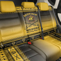 Buffalo Soldiers Christmas Back Car Seat Cover 9th Cavalry Regiment - Wonder Print Shop
