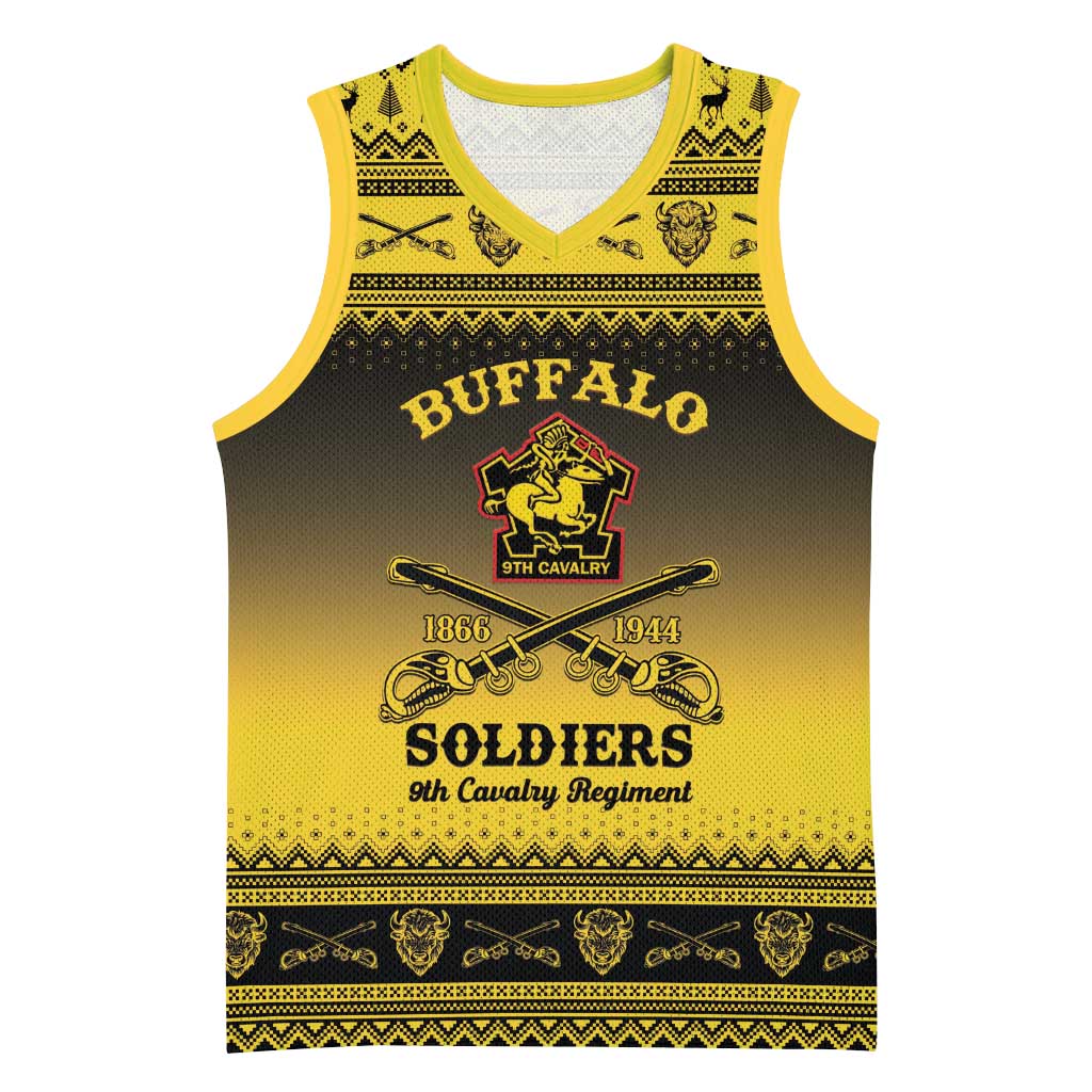 Buffalo Soldiers Christmas Basketball Jersey 9th Cavalry Regiment - Wonder Print Shop