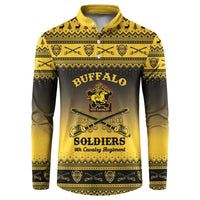 Buffalo Soldiers Christmas Button Sweatshirt 9th Cavalry Regiment - Wonder Print Shop