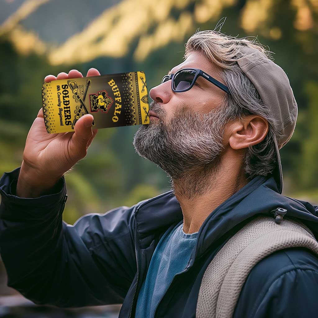 Buffalo Soldiers Christmas 4 in 1 Can Cooler Tumbler 9th Cavalry Regiment - Wonder Print Shop