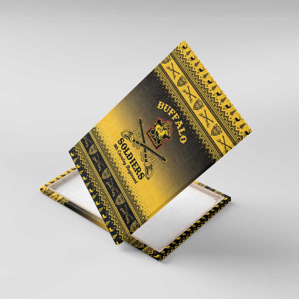 Buffalo Soldiers Christmas Canvas Wall Art 9th Cavalry Regiment - Wonder Print Shop