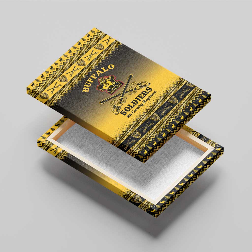 Buffalo Soldiers Christmas Canvas Wall Art 9th Cavalry Regiment - Wonder Print Shop