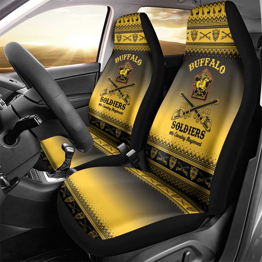 Buffalo Soldiers Christmas Car Seat Cover 9th Cavalry Regiment - Wonder Print Shop