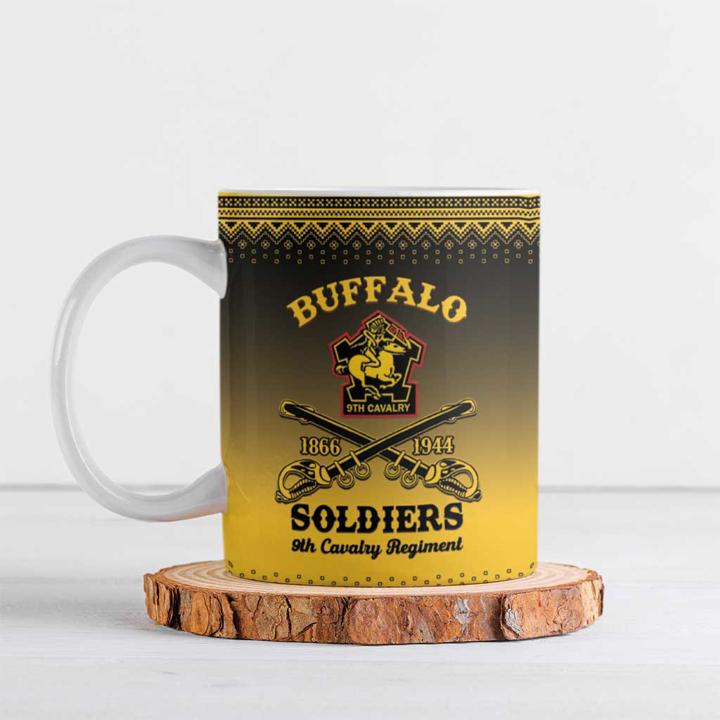 Buffalo Soldiers Christmas Ceramic Mug 9th Cavalry Regiment - Wonder Print Shop