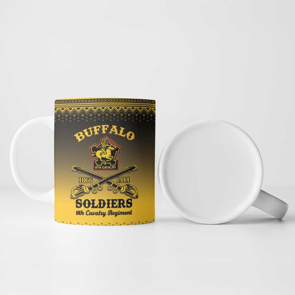 Buffalo Soldiers Christmas Ceramic Mug 9th Cavalry Regiment - Wonder Print Shop