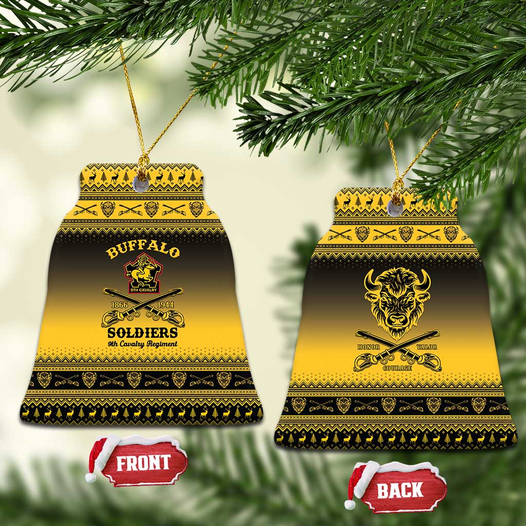 Buffalo Soldiers Christmas Ceramic Ornament 9th Cavalry Regiment - Wonder Print Shop