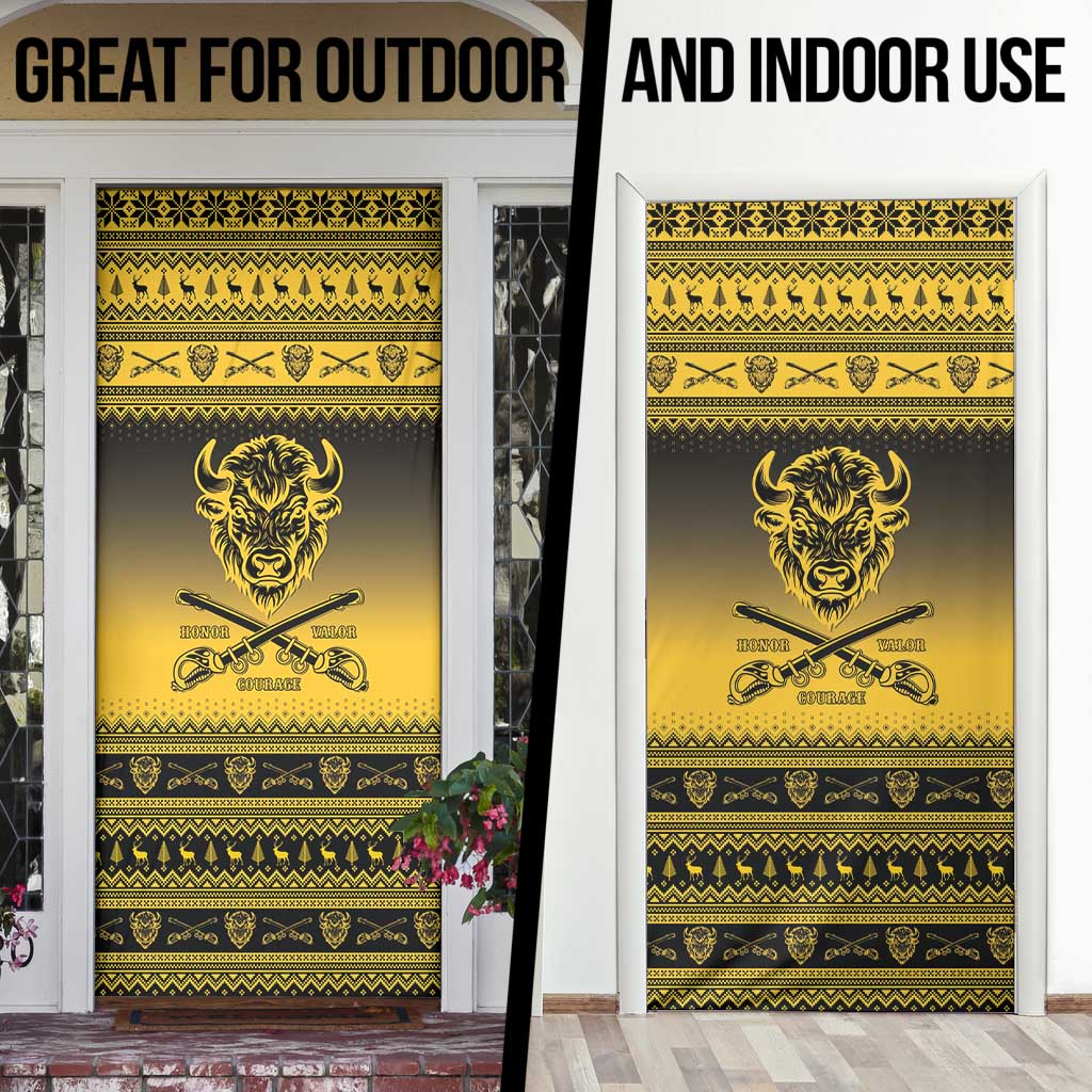 Buffalo Soldiers Christmas Door Cover 9th Cavalry Regiment - Wonder Print Shop