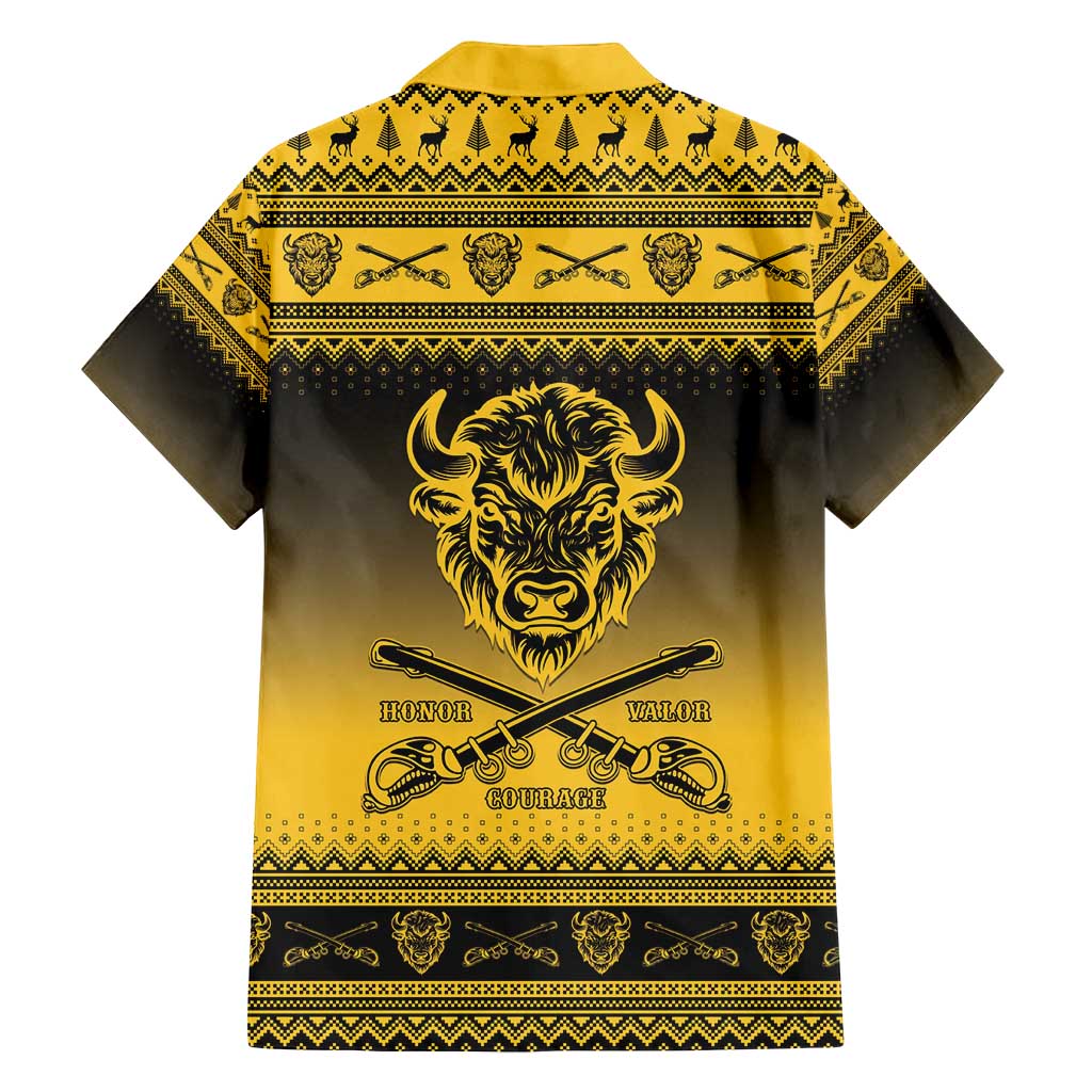 Buffalo Soldiers Christmas Family Matching Long Sleeve Bodycon Dress and Hawaiian Shirt 9th Cavalry Regiment - Wonder Print Shop