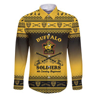 Buffalo Soldiers Christmas Family Matching Mermaid Dress and Hawaiian Shirt 9th Cavalry Regiment - Wonder Print Shop
