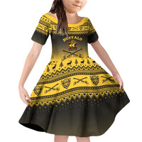 Buffalo Soldiers Christmas Family Matching Off Shoulder Short Dress and Hawaiian Shirt 9th Cavalry Regiment - Wonder Print Shop