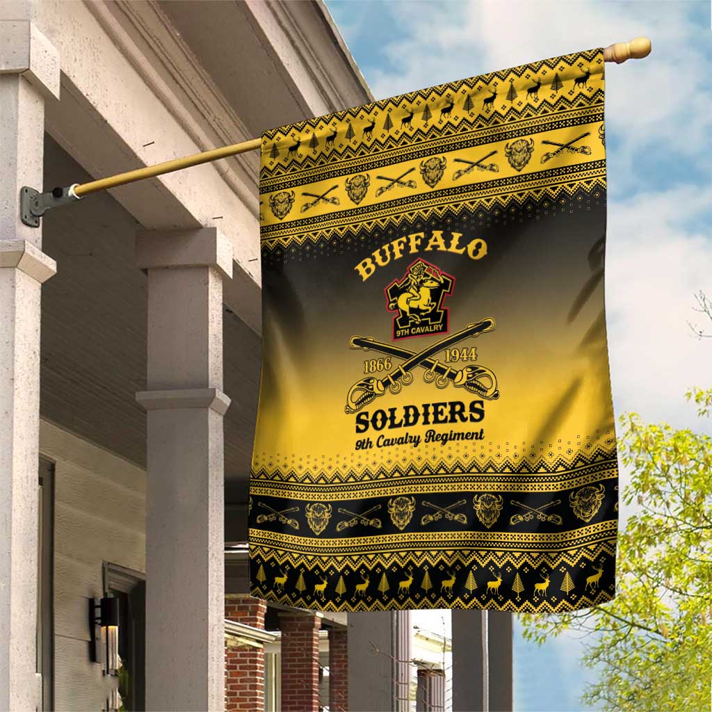 Buffalo Soldiers Christmas Garden Flag 9th Cavalry Regiment - Wonder Print Shop