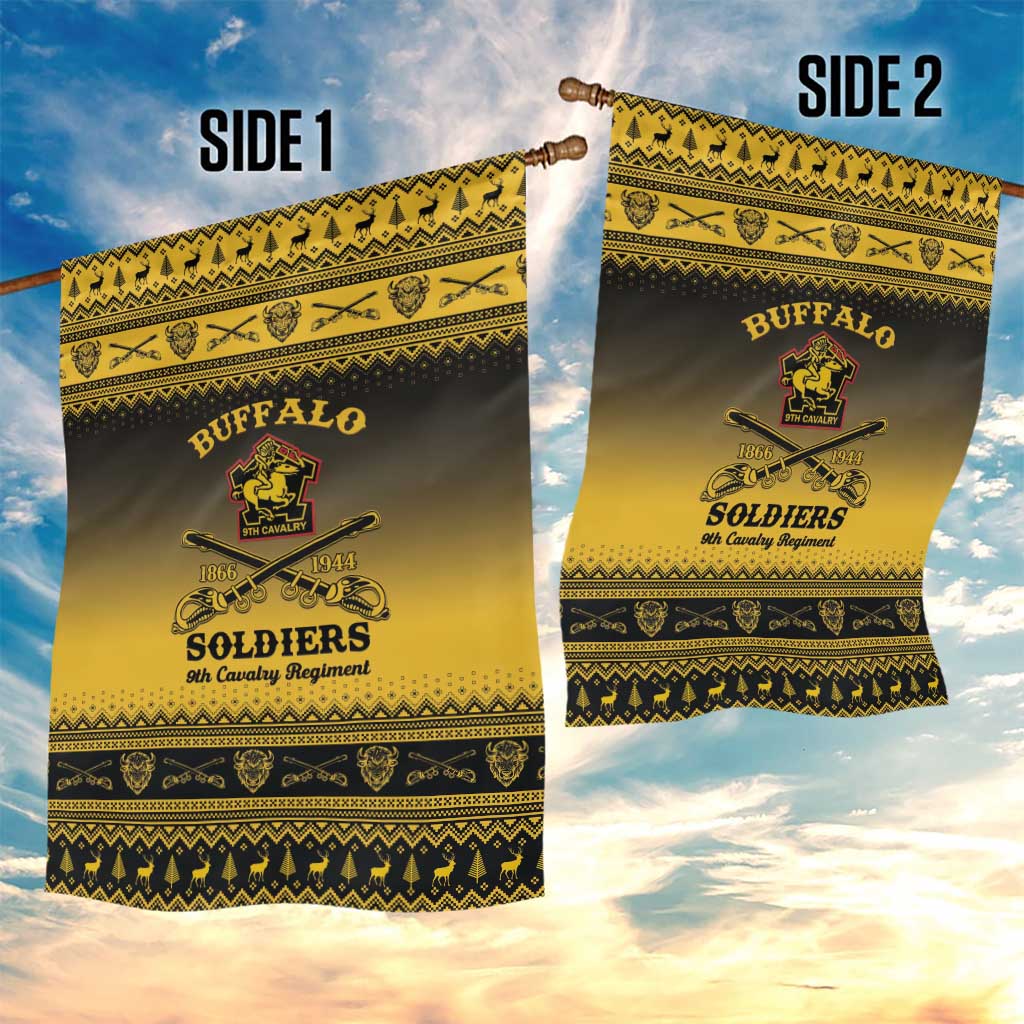 Buffalo Soldiers Christmas Garden Flag 9th Cavalry Regiment - Wonder Print Shop