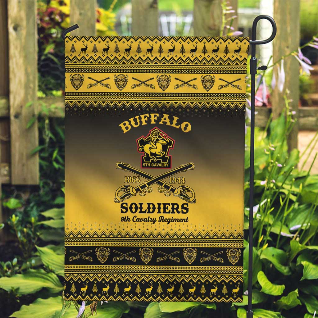 Buffalo Soldiers Christmas Garden Flag 9th Cavalry Regiment - Wonder Print Shop